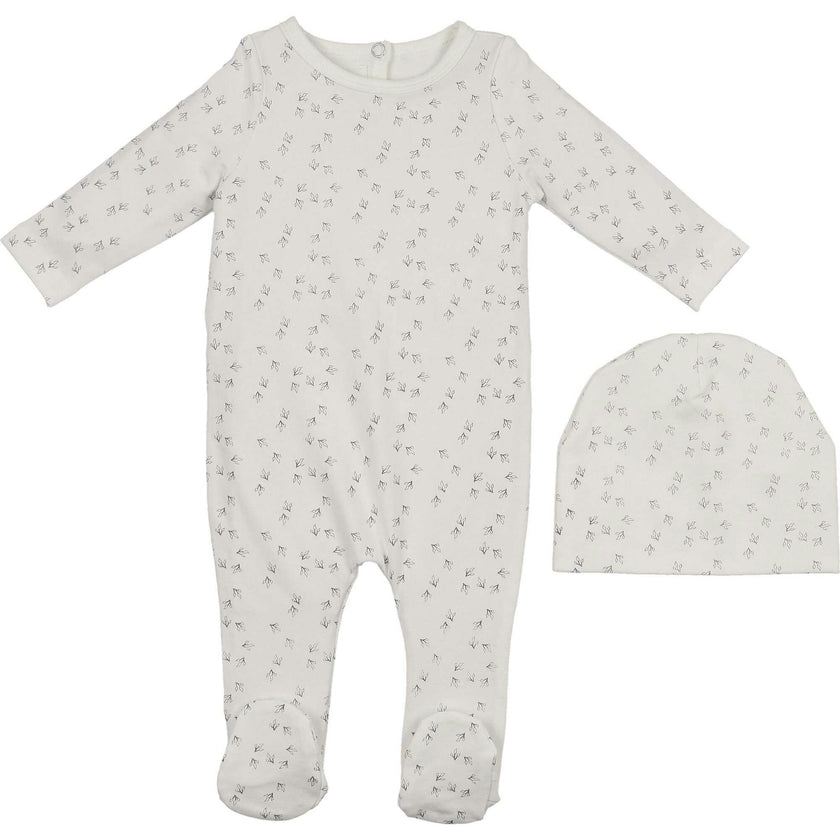 Printed Leaf Footie
