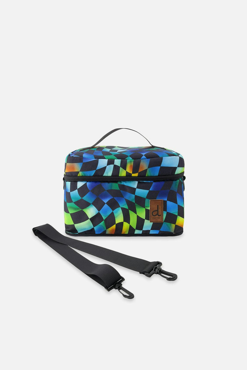 Little Boy Checkered Adventure Functional Lunch Box