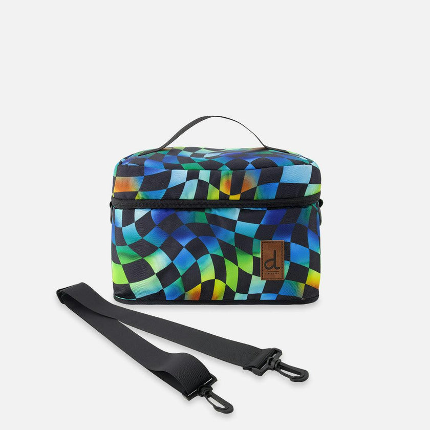 Little Boy Checkered Adventure Functional Lunch Box