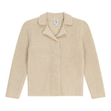Knitted Button Front Long Sleeve Top