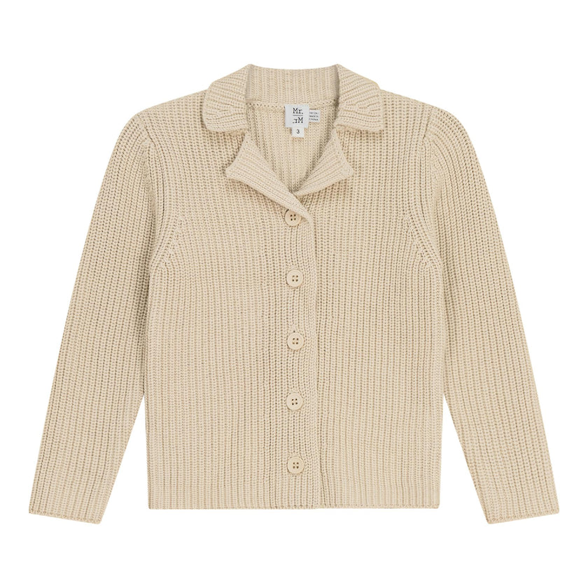 Knitted Button Front Long Sleeve Top
