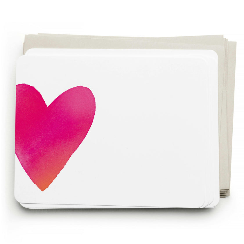 Big Heart Flat Note Set