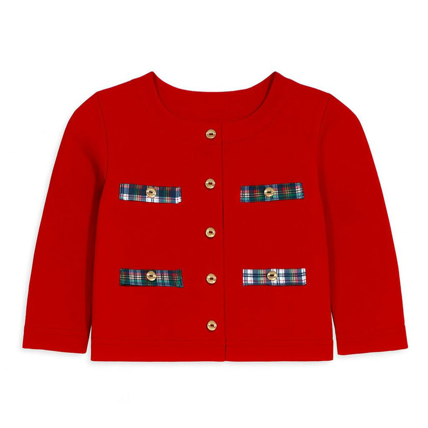 Red French Terry Jacket