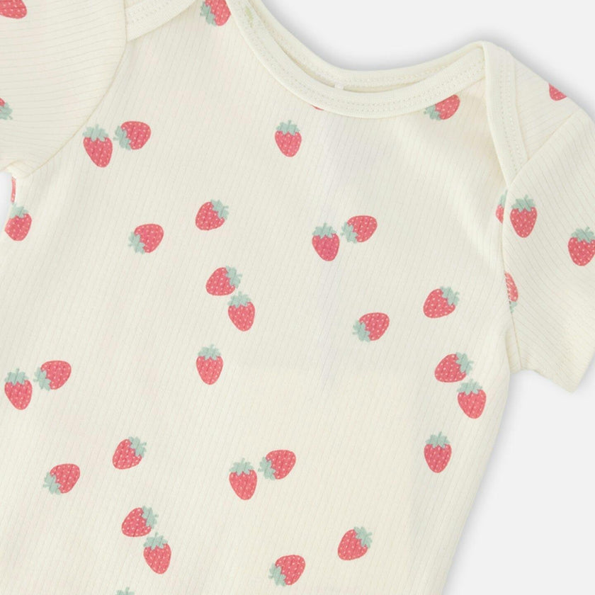 Evolutive Cotton Rib Jersey Onesie