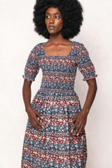 Parker Dress in Dusk Floral Medley