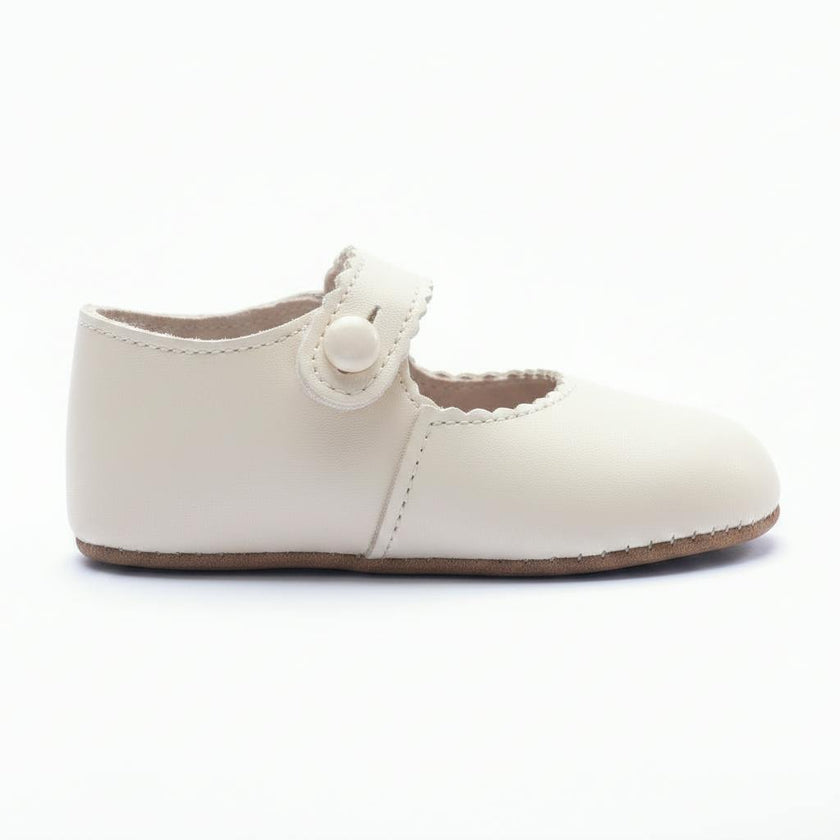 Emma Pre-Walker Baby Shoes - Ivory