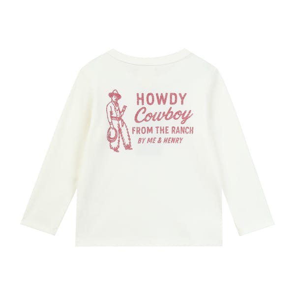 CHEROKEE Howdy Cowboy  Back Print Tee