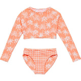 Cali Palms Recycled Crop LS Rash Set