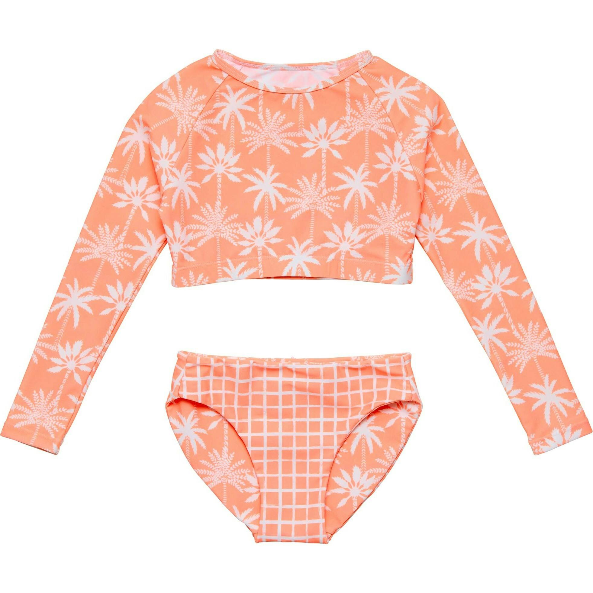 Cali Palms Recycled Crop LS Rash Set