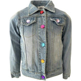 Rainbow Pearl Denim Jacket