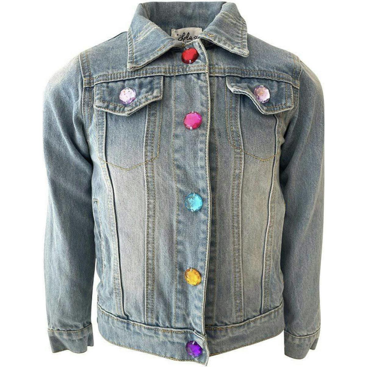 Rainbow Pearl Denim Jacket