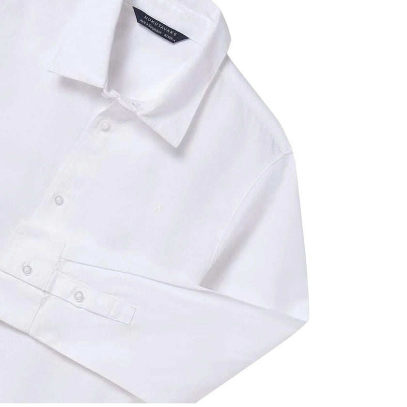 Boys White Long Sleeve Shirt