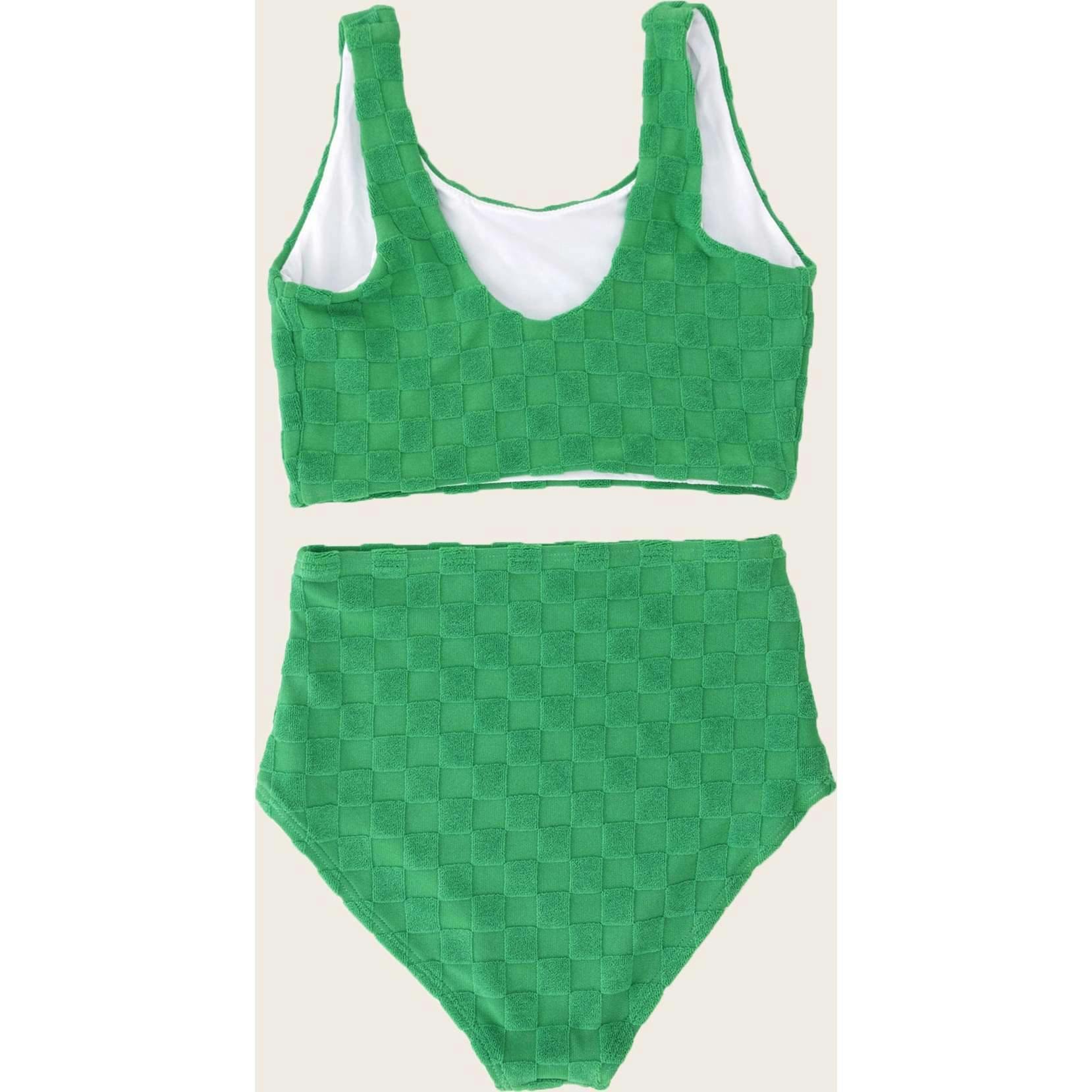Hamptons Terry Check Two Piece Tank
