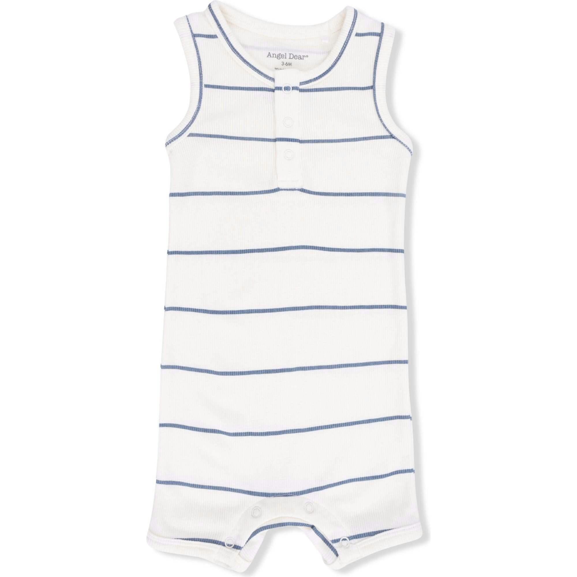 Vintage Stripe - Henley Shortie Romper