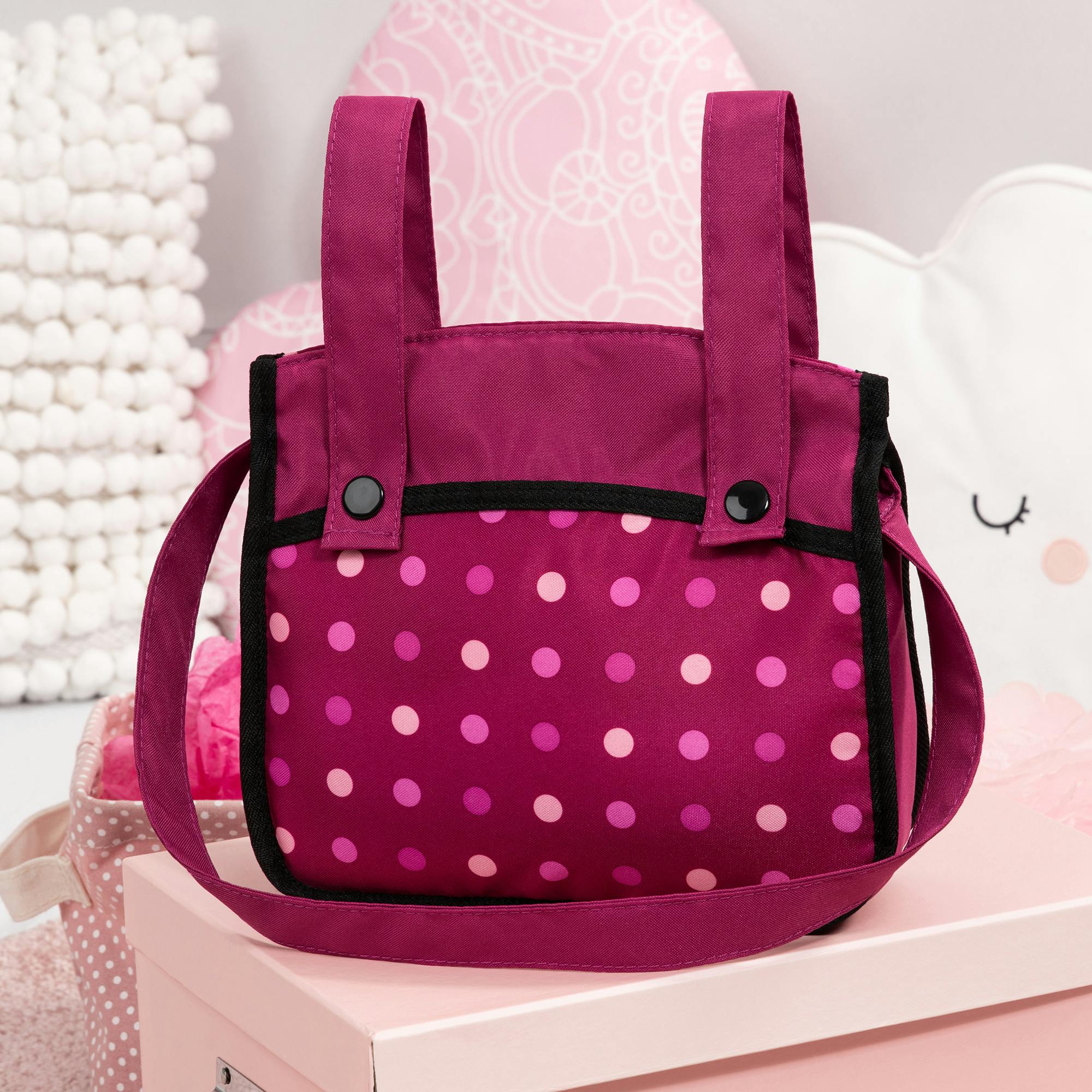 Bayer Design Dolls: Pram Xeo - Bordeaux, White, Fairy