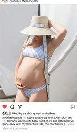 Wildflower Sun Hat - Red Wide & Short Grosgrain Ribbon