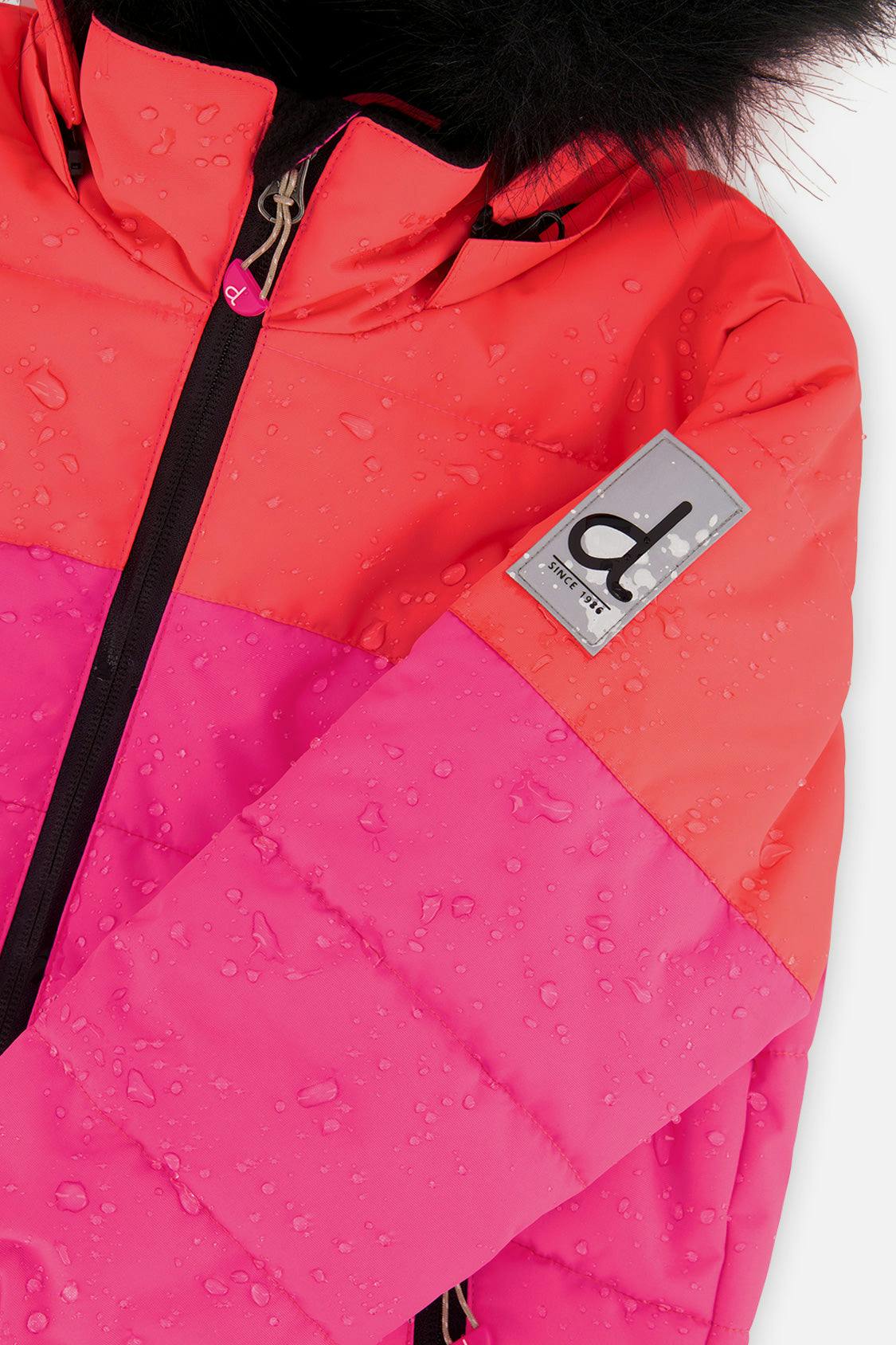 Two Piece Play Snowsuit Bright Pink