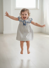 Royal Arches Dress Pastel Blue