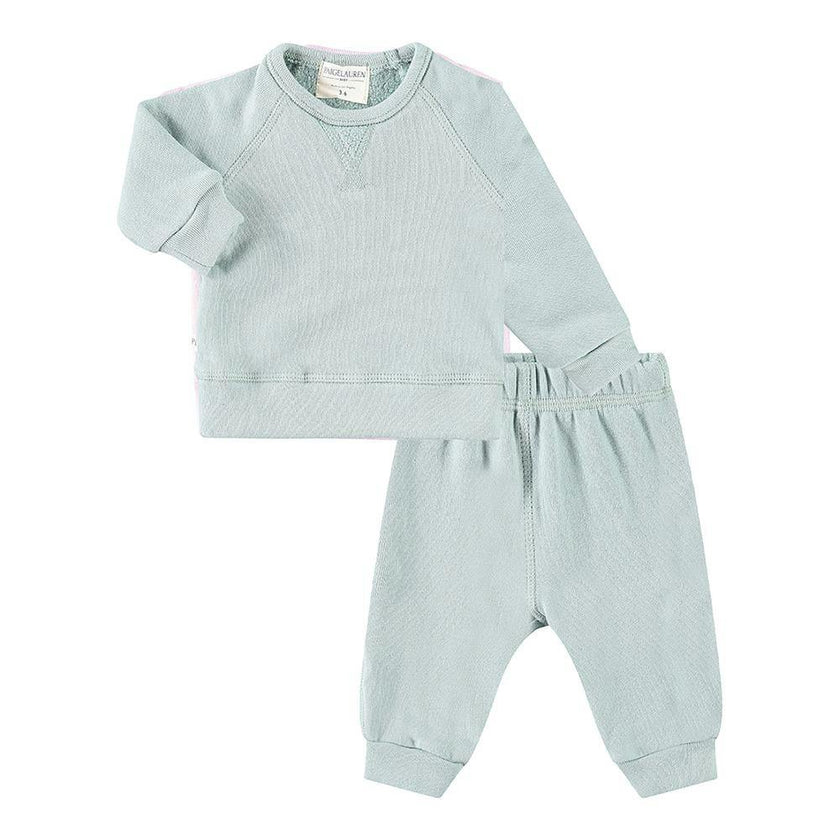 Sherpa Raglan Sweatshirt and Jogger Set
