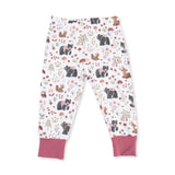 Southern Woodland Animals Pink - Long Sleeve Loungewear Set
