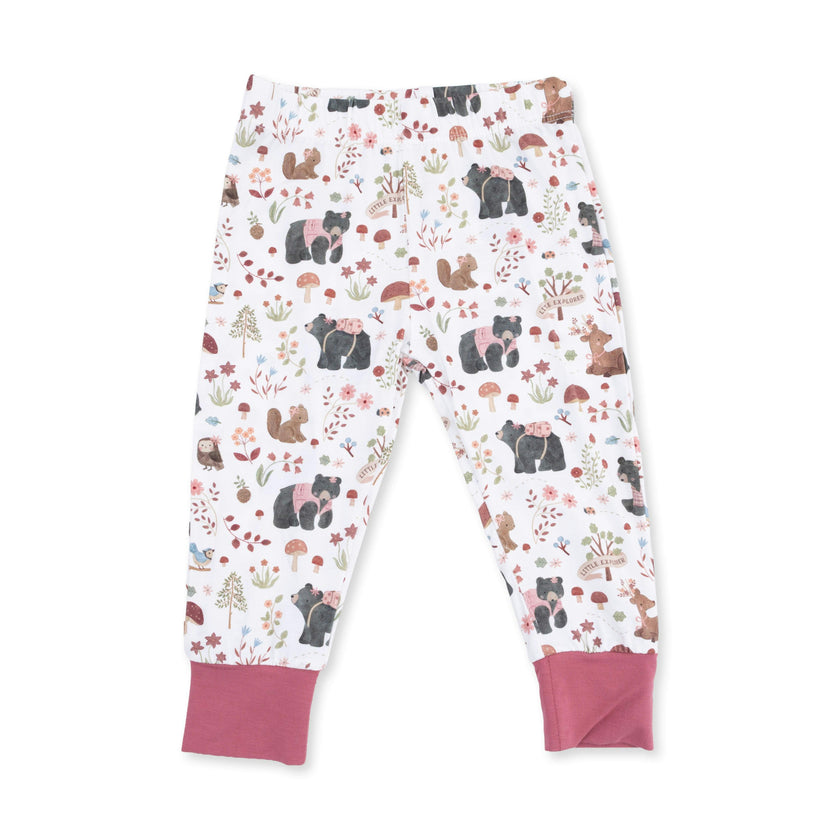 Southern Woodland Animals Pink - Long Sleeve Loungewear Set