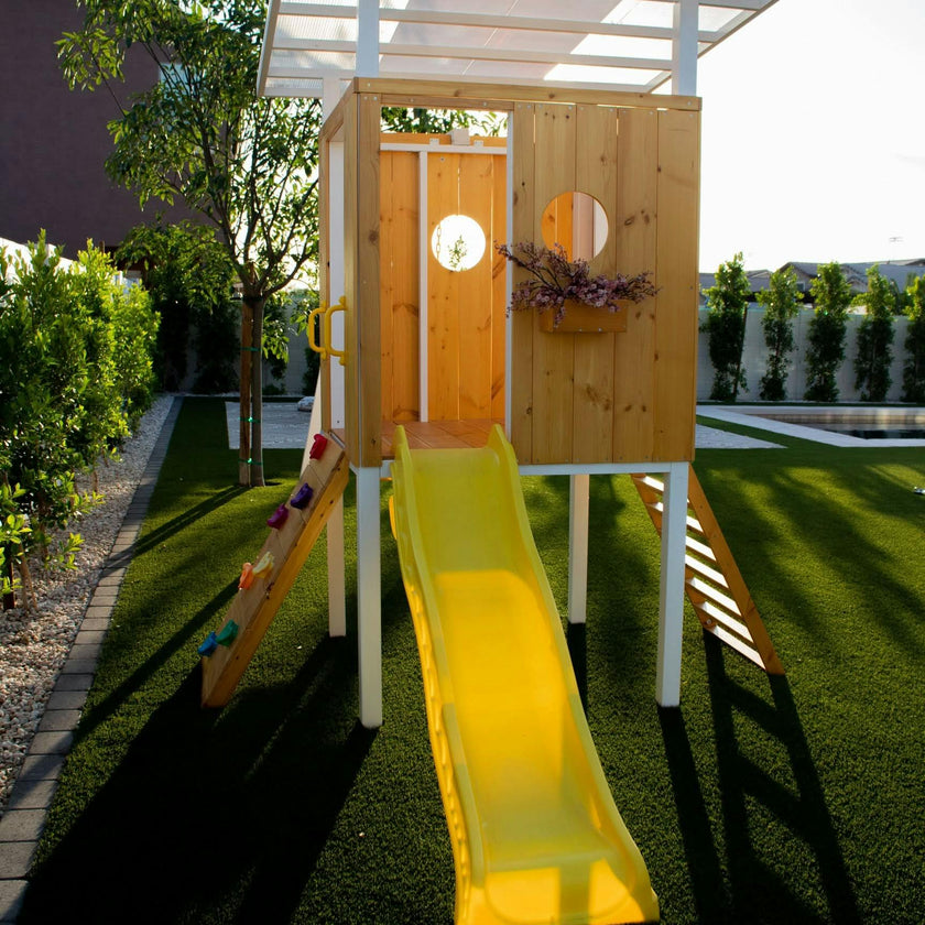 Forest - Modern Backyard Outdoor Swing Set 2 Swings And Trapeze Bar
