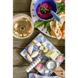 Iris Blue Sprout Wood Small Rectangle Board