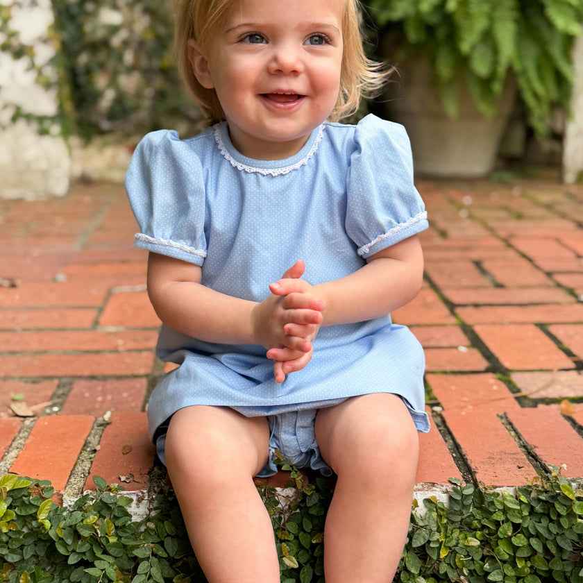 Lane Dress Set- Powder Blue