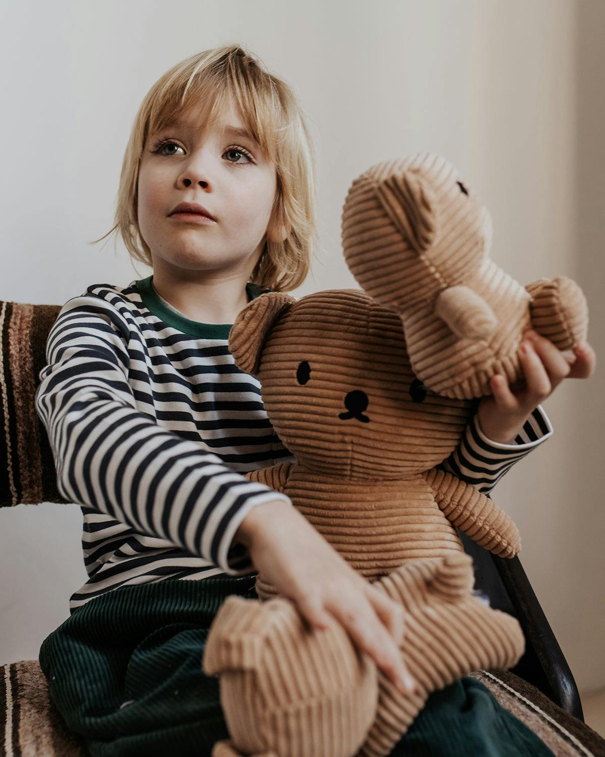 Plush MIFFY BORIS BEAR ECO Corduroy Brown 7