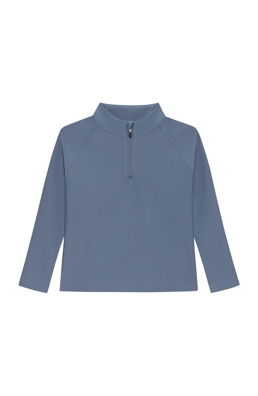 slate retro half-zip