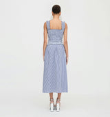 The Azalea Nap Top - Navy Gingham