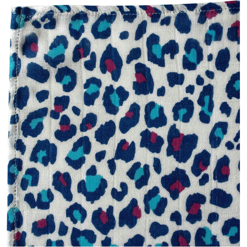 Leopard Print Double Lay Knotted Muslin Lovey