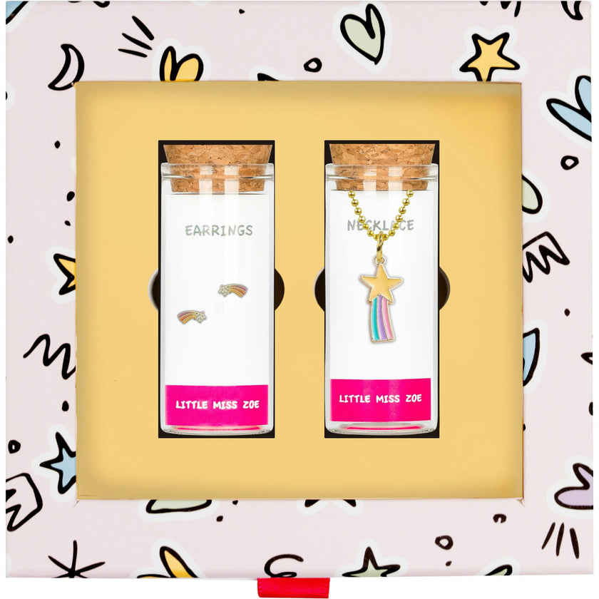 Shooting Star Necklace and Earrings Gift Set