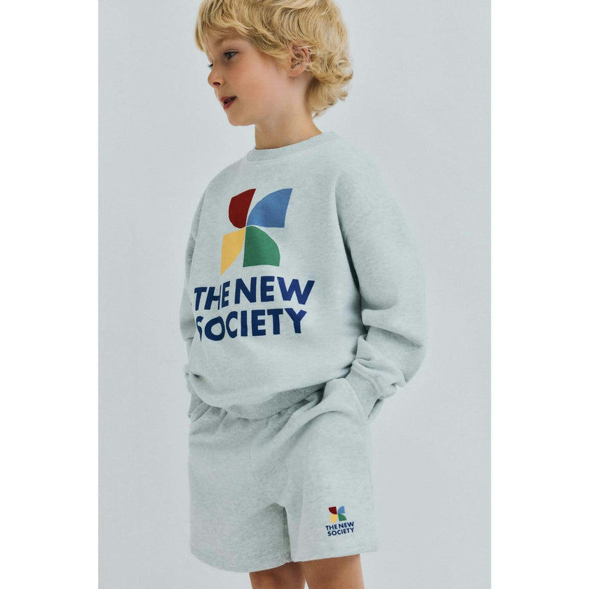 TNS Logo Short Light Grey Melange