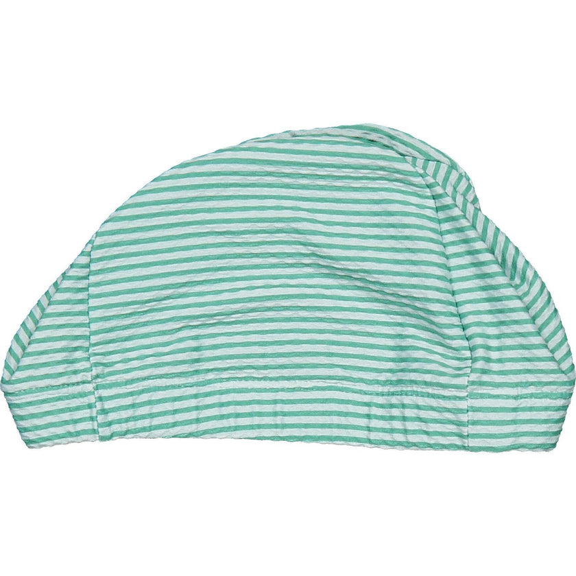 Textured Water Stripes Cap, Green