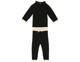 Half Flecked Long Sleeve Sweater & Pant 2-Piece Set