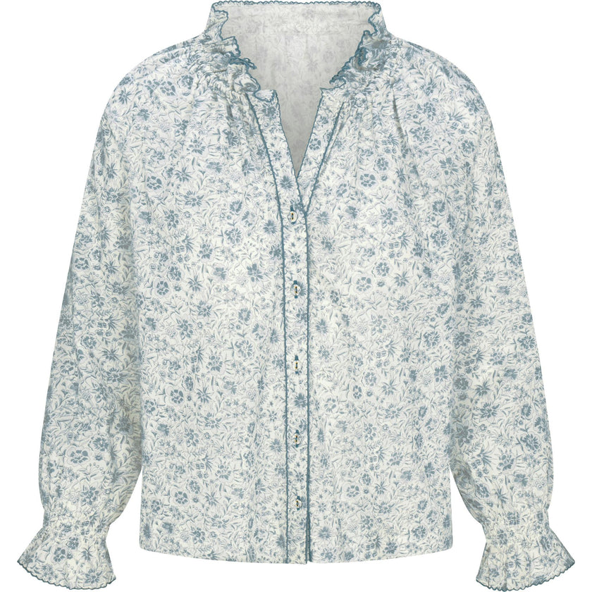 Harper Top in Floral Blues