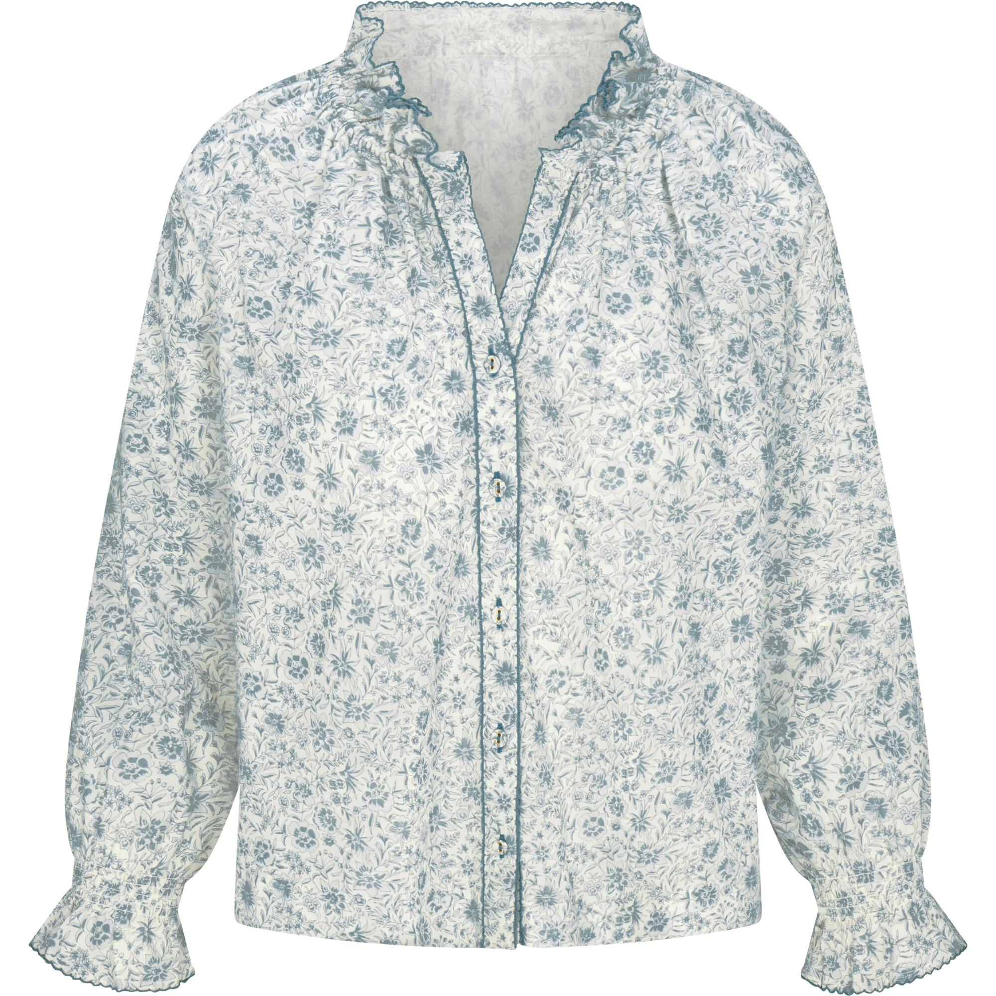 Harper Top in Floral Blues