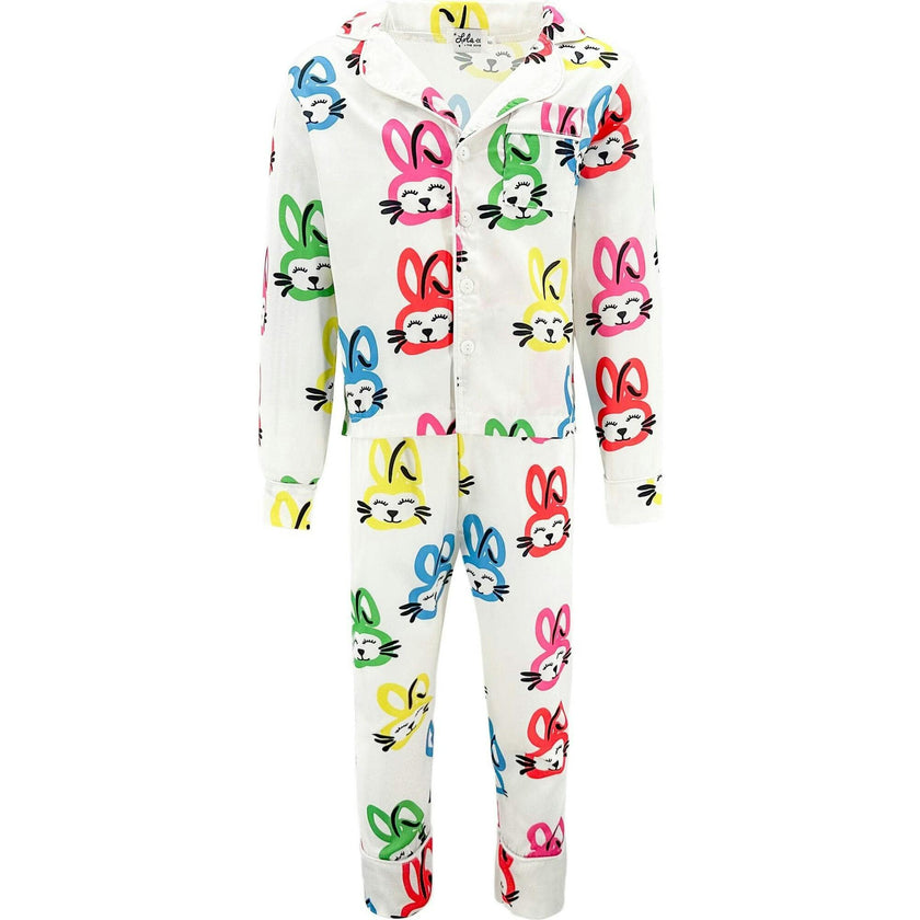 Graffiti Silk Pajamas Set