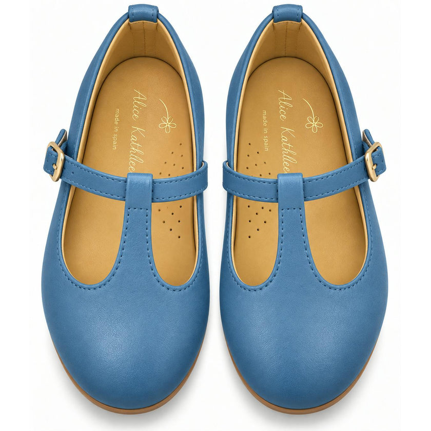 T-Strap in French Blue