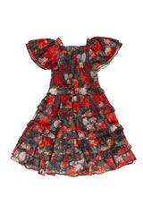 Mini Winnie Dress in Midnight Roses