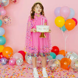 Raspberry Confetti Cape