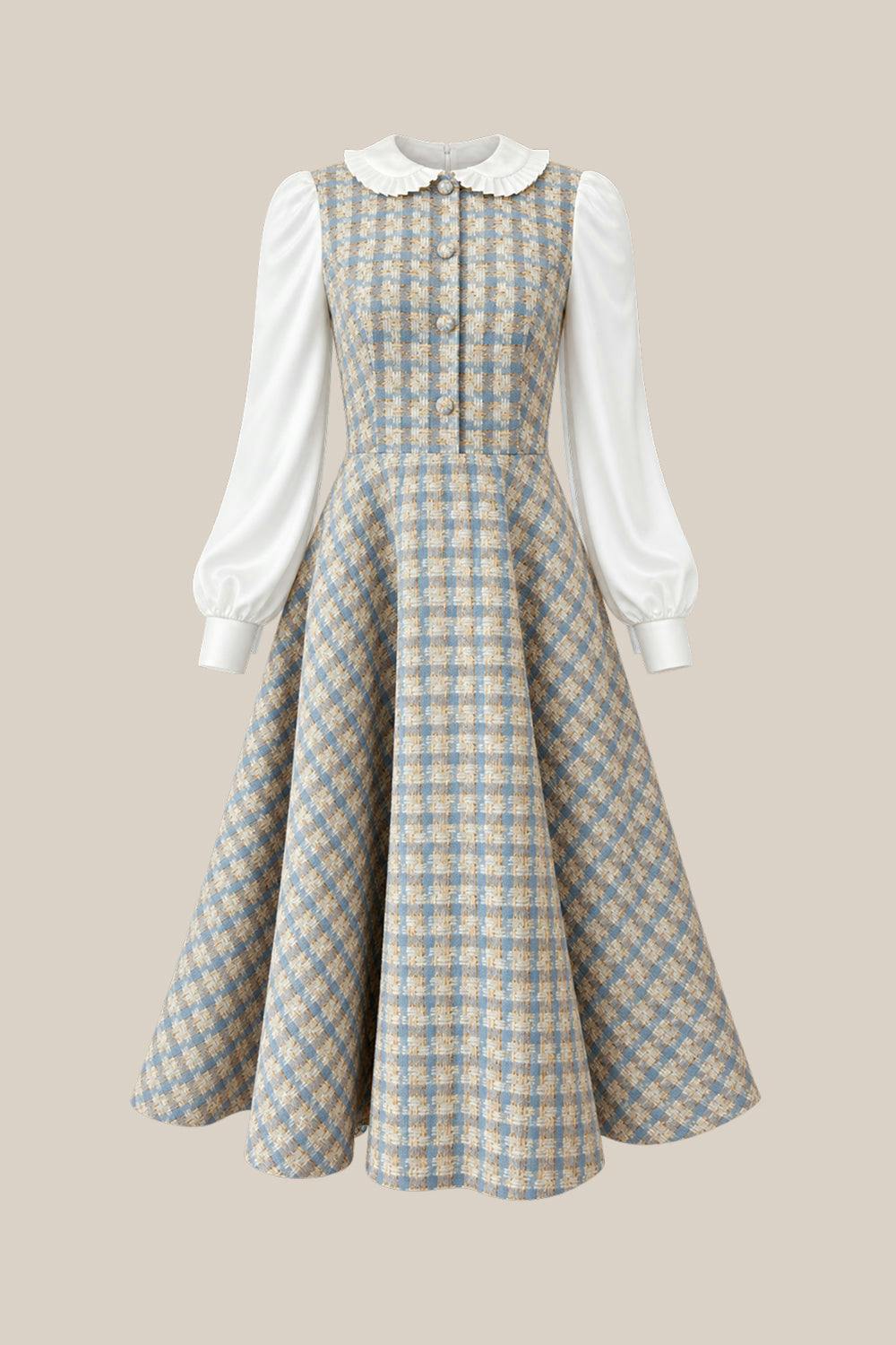 Saoirse Dress in Glacier Tweed
