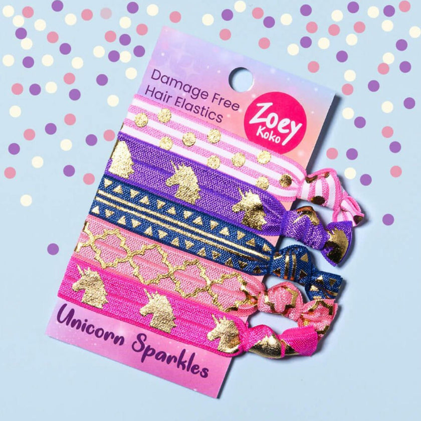 Unicorn Sparkles Hair Ties