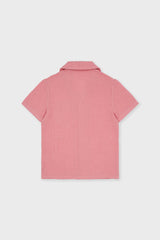 Organic Cotton Camp Collar Waffle Shirt