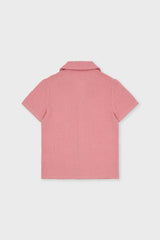 Organic Cotton Camp Collar Waffle Shirt