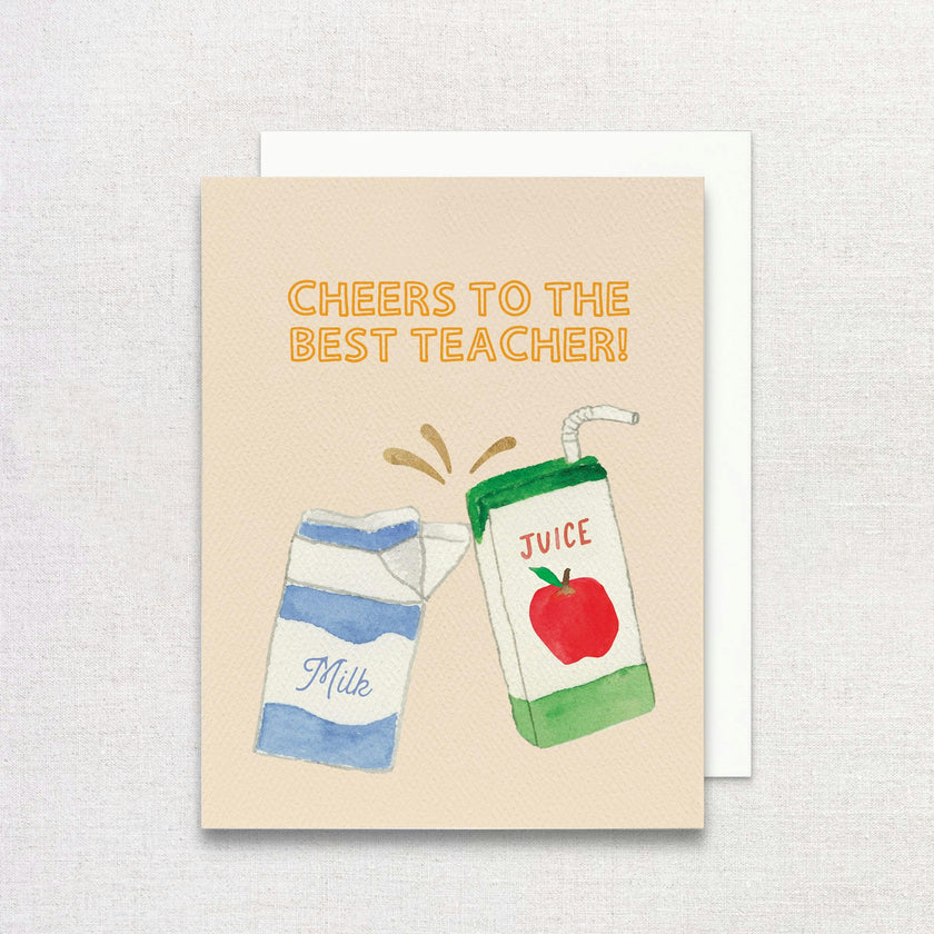 Cheers to the Best Teacher Greeting Card