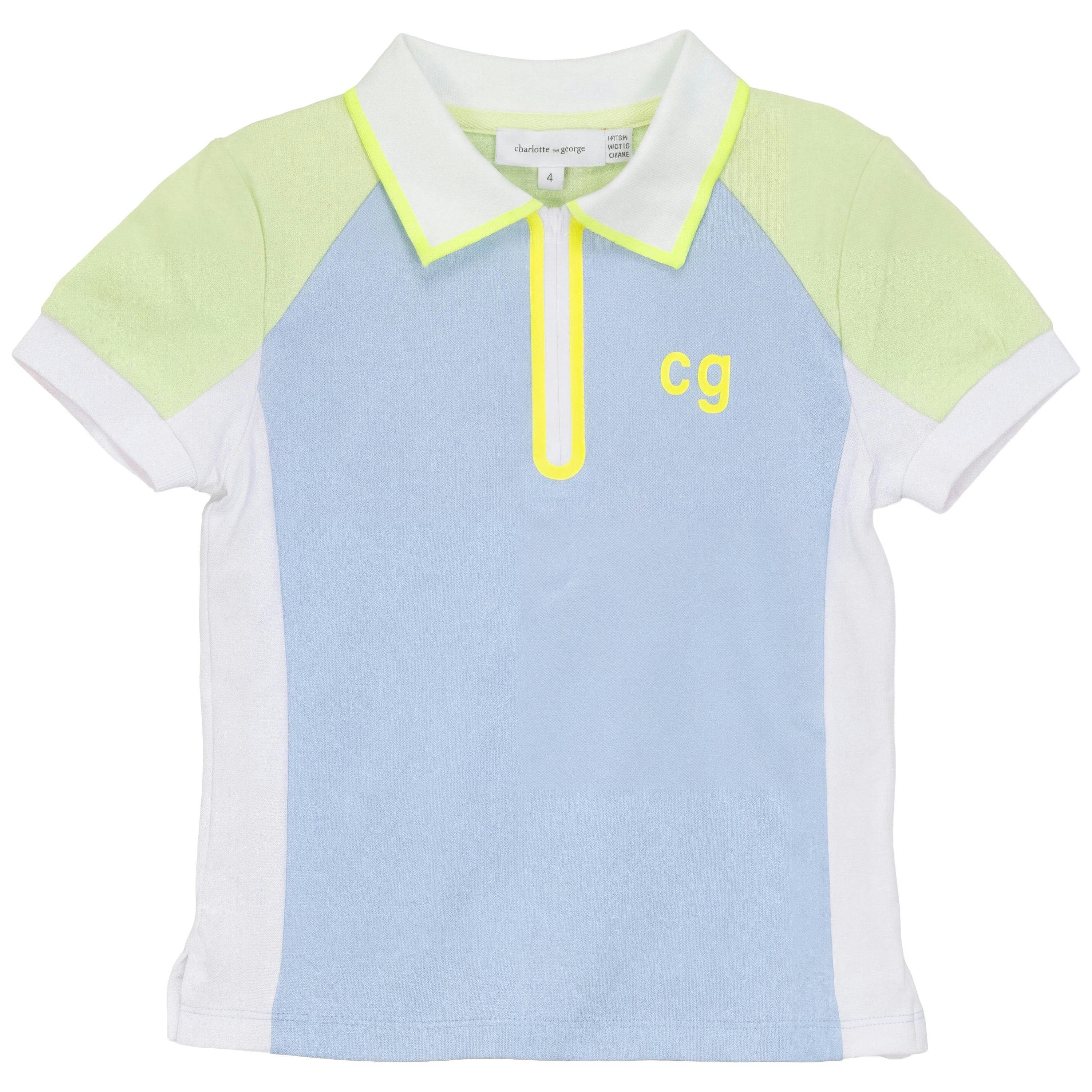 Short Sleeves Multi Polo Top