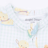 Vintage Spring Ducklings Green - 2 Way Zipper Footie