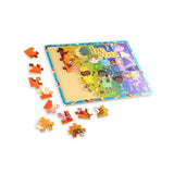 Be You Rainbow Kicks Puzzle 48-Piece FSC® Wooden Tray Puzzle
